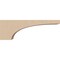 Ekena Millwork 3"W x 18"D x 6"H Thin Stockport Rough Cedar Woodgrain TimberThane Corbel, Primed Tan CORUR03X18X06STORCPR - alternate 2
